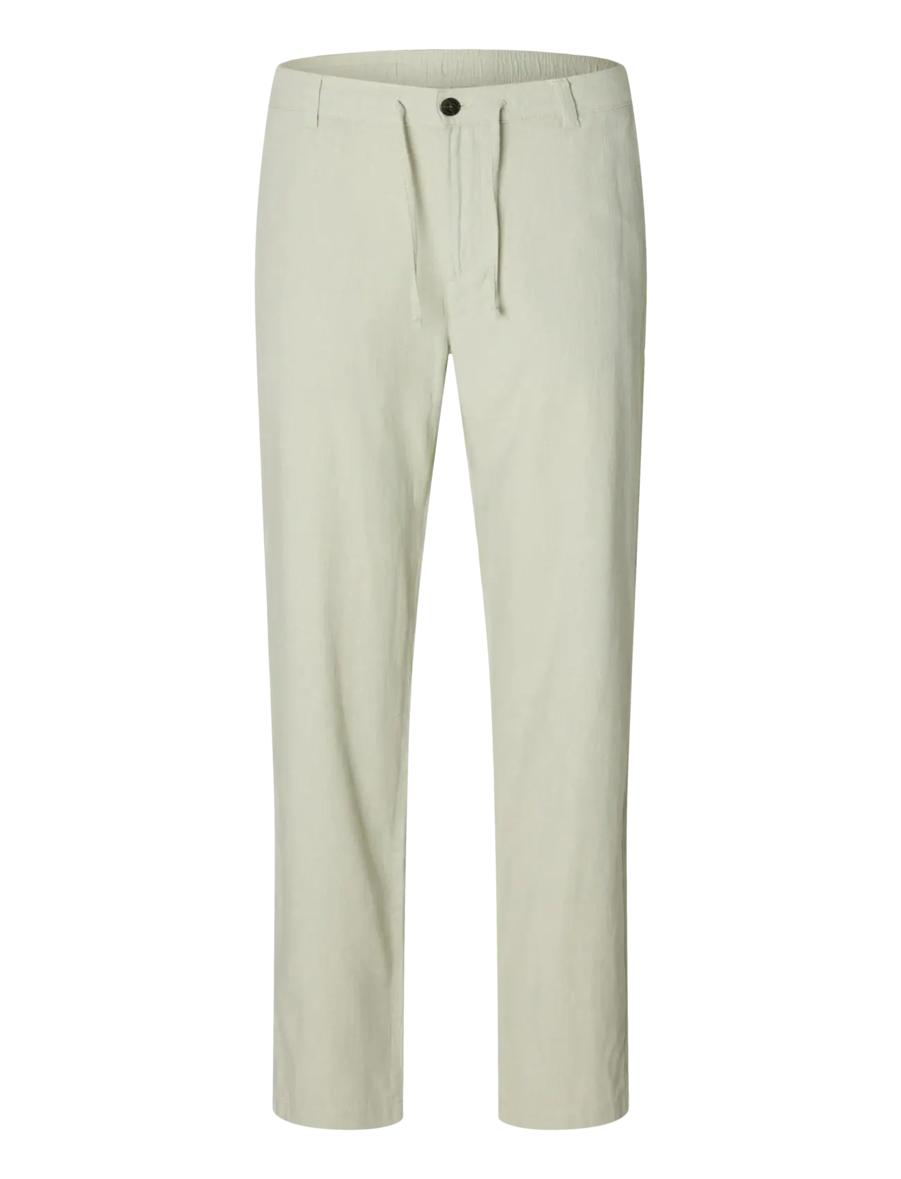 Selected SLM172-SLIMTAPE BRODY LINEN BLD PNT NOOS - Rennot housut - AQUA GRAY / green