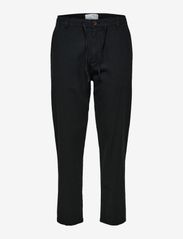 Selected Homme - SLH172-SLIMTAPE BRODY LINEN PANT NOOS - spodnie lniane - black - 0