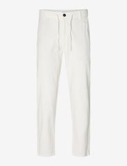 Selected Homme - SLH172-SLIMTAPE BRODY LINEN PANT NOOS - linen trousers - cloud dancer - 0