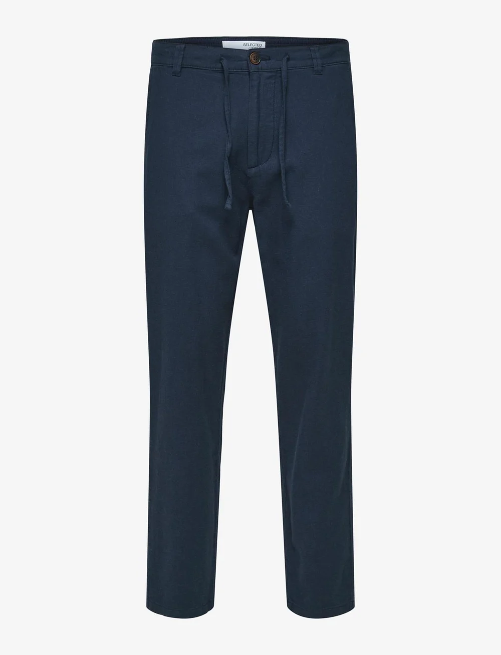Selected - SLH172-SLIMTAPE BRODY LINEN BLD PNT - spodnie lniane - dark sapphire - 1