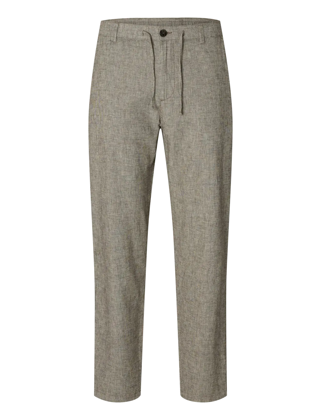 Selected SLM172-SLIMTAPE BRODY LINEN BLD PNT NOOS - Selected - DELICIOSO / grey