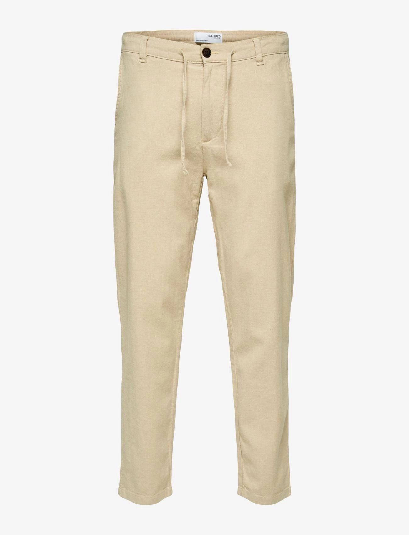SELECTED Slh172-Slimtape Brody Linen Bld Pnt Beige - S - Herren