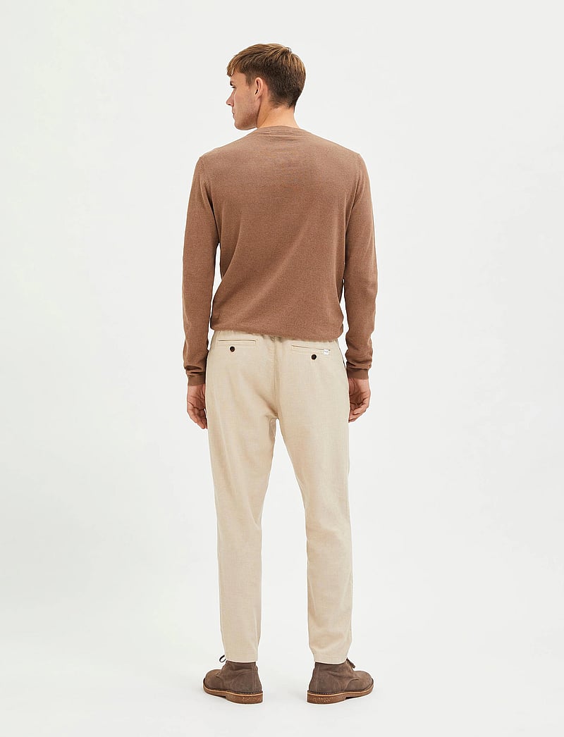 Selected - SLH172-SLIMTAPE BRODY LINEN BLD PNT NOOS - linased püksid - incense - 2