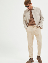 Selected Homme - SLH172-SLIMTAPE BRODY LINEN PANT NOOS - linen trousers - incense - 3