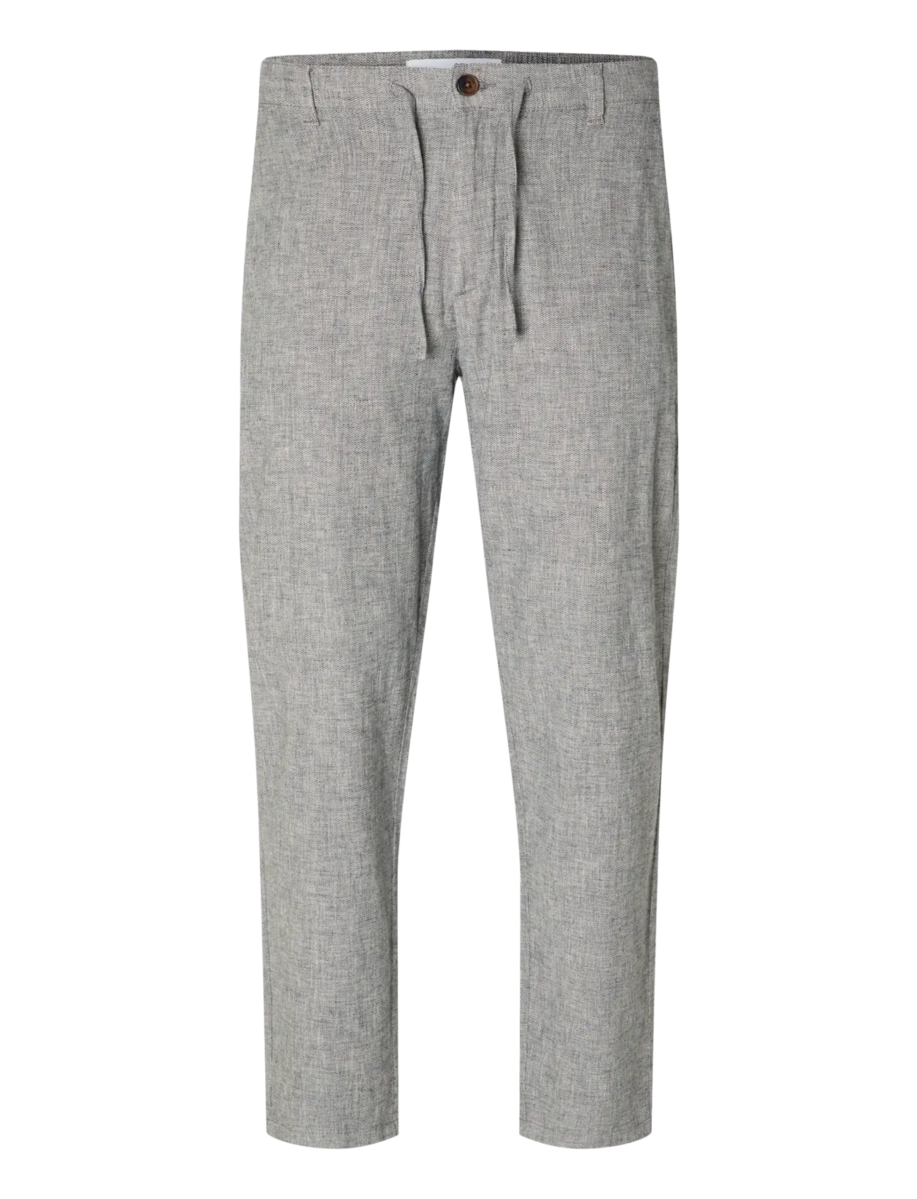 Selected SLM172-SLIMTAPE BRODY LINEN BLD PNT NOOS - Kläder - SKY CAPTAIN / grey