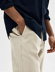 Selected Homme - SLH172-SLIMTAPE BRODY LINEN PANT NOOS - linen trousers - vetiver - 3