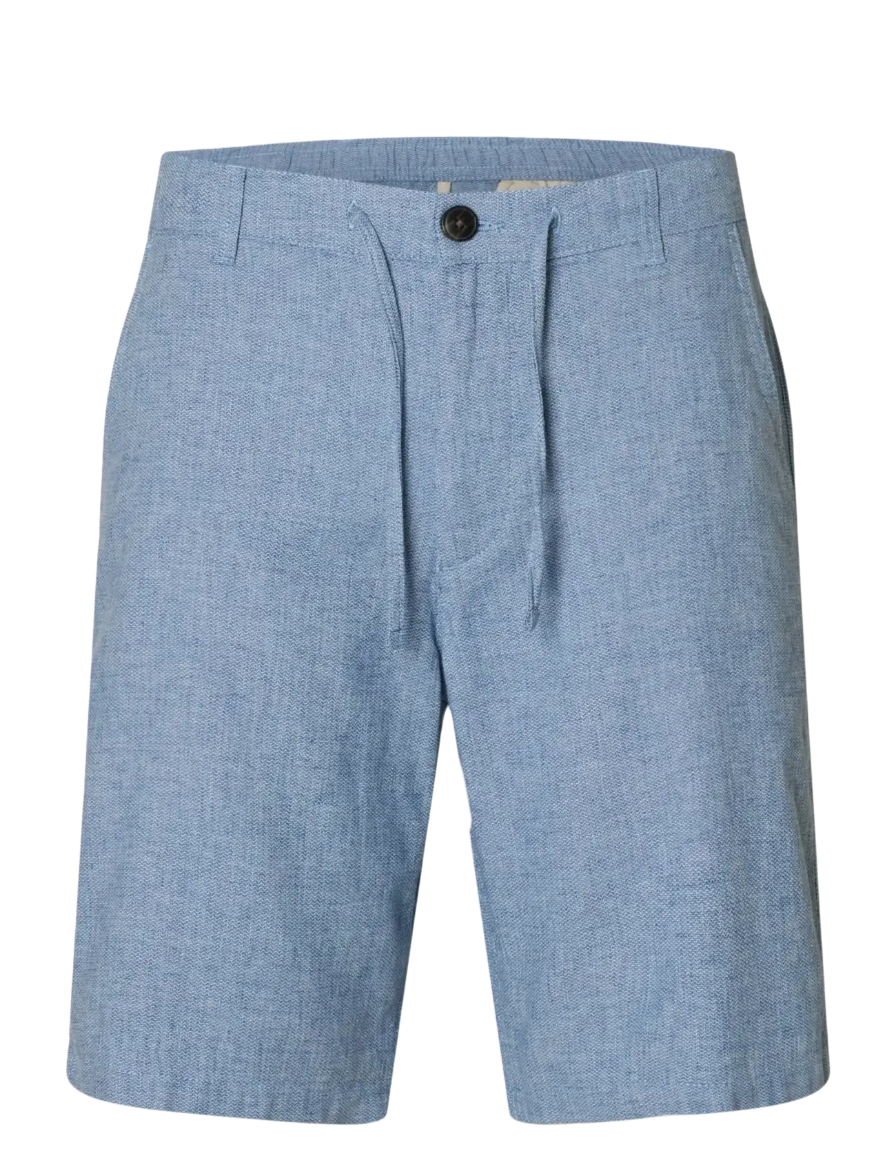 Selected SLMREGULAR-BRODY LINEN BLD SHORTS NOOS - Shorts - CASHMERE BLUE / blue