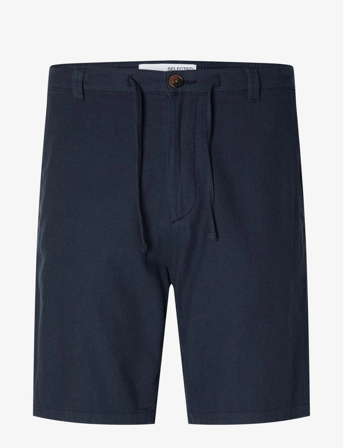 SELECTED Slmregular-Brody Linen Bld Shorts Noos Navy - S - Herren