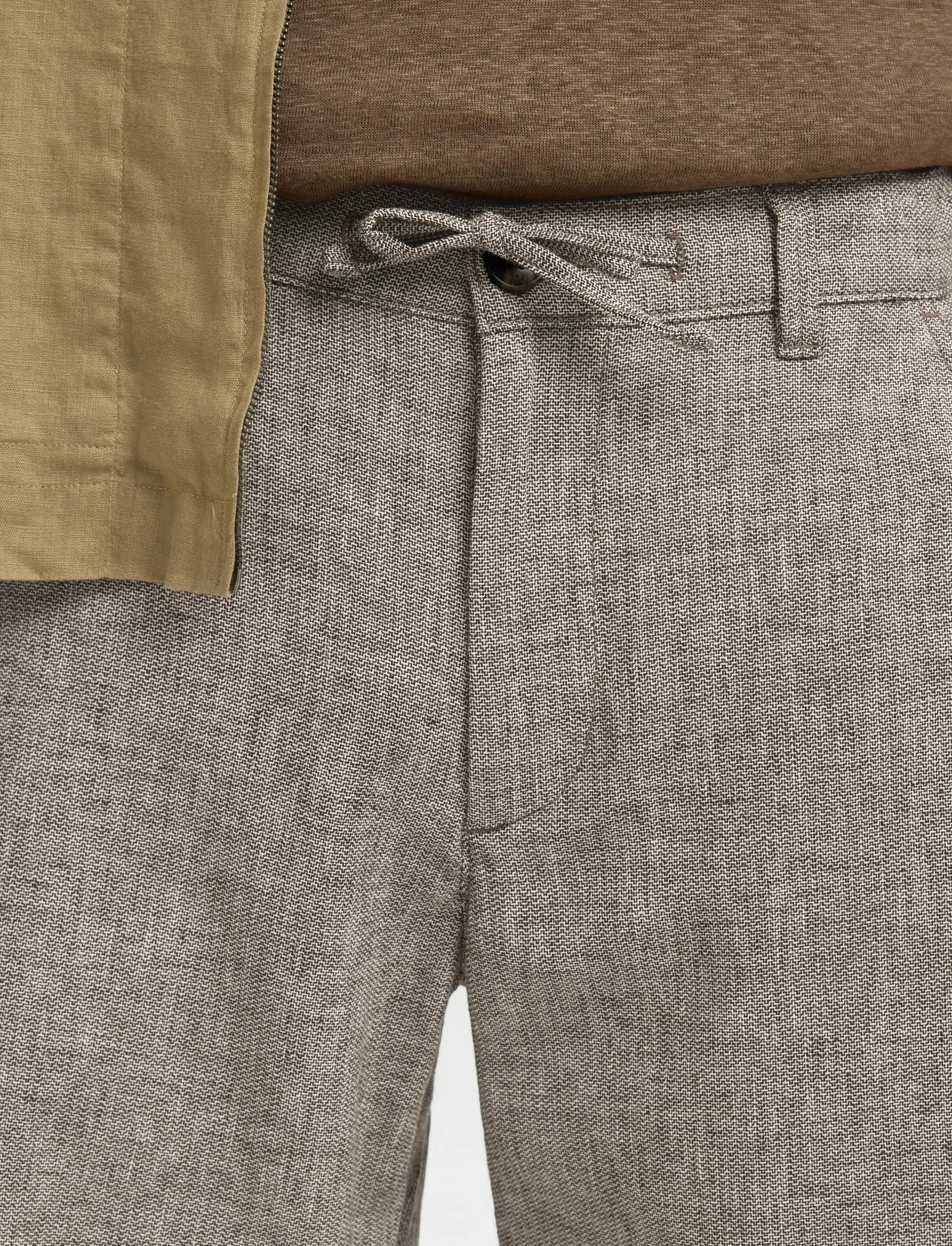 Selected - SLMREGULAR-BRODY LINEN BLD SHORTS NOOS - leinen-shorts - delicioso - 4