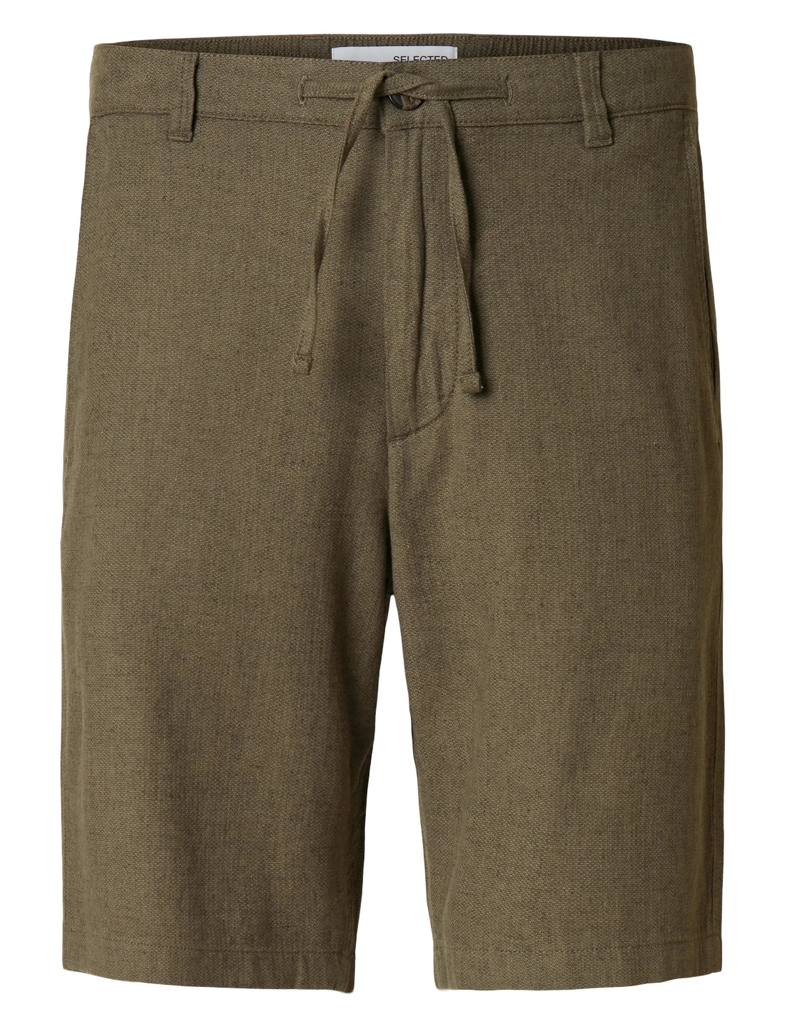 SELECTED Slmregular-Brody Linen Bld Shorts Noos Grün - S - Herren