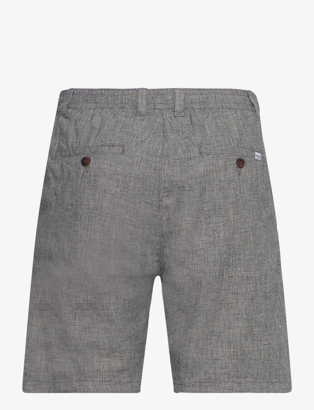 Selected Homme - SLHREGULAR-BRODY LINEN SHORTS NOOS - linen shorts - sky captain - 1