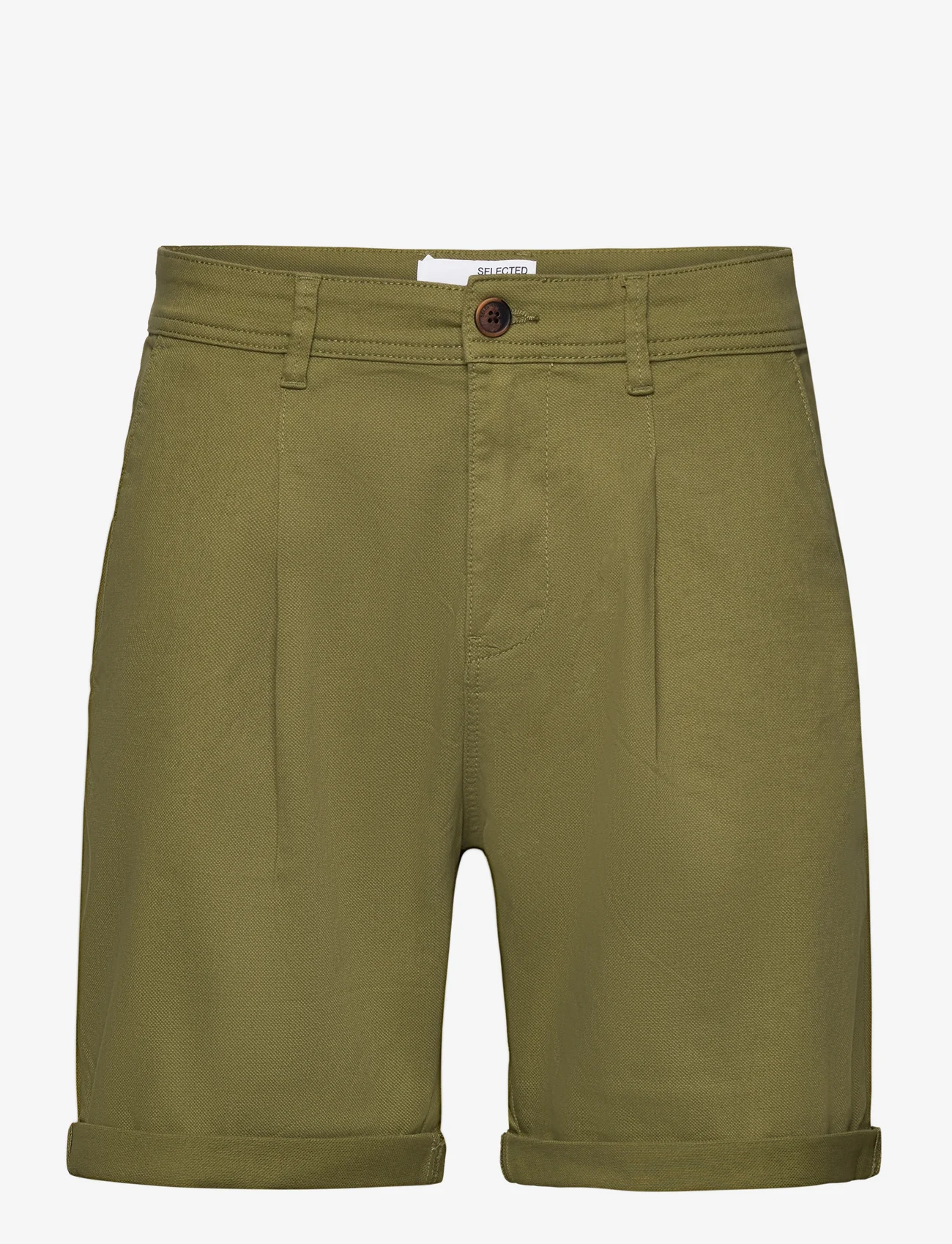 Selected Homme - SLHCOMFORT-GABRIEL SHORTS W - chino lühikesed püksid - olive branch - 0