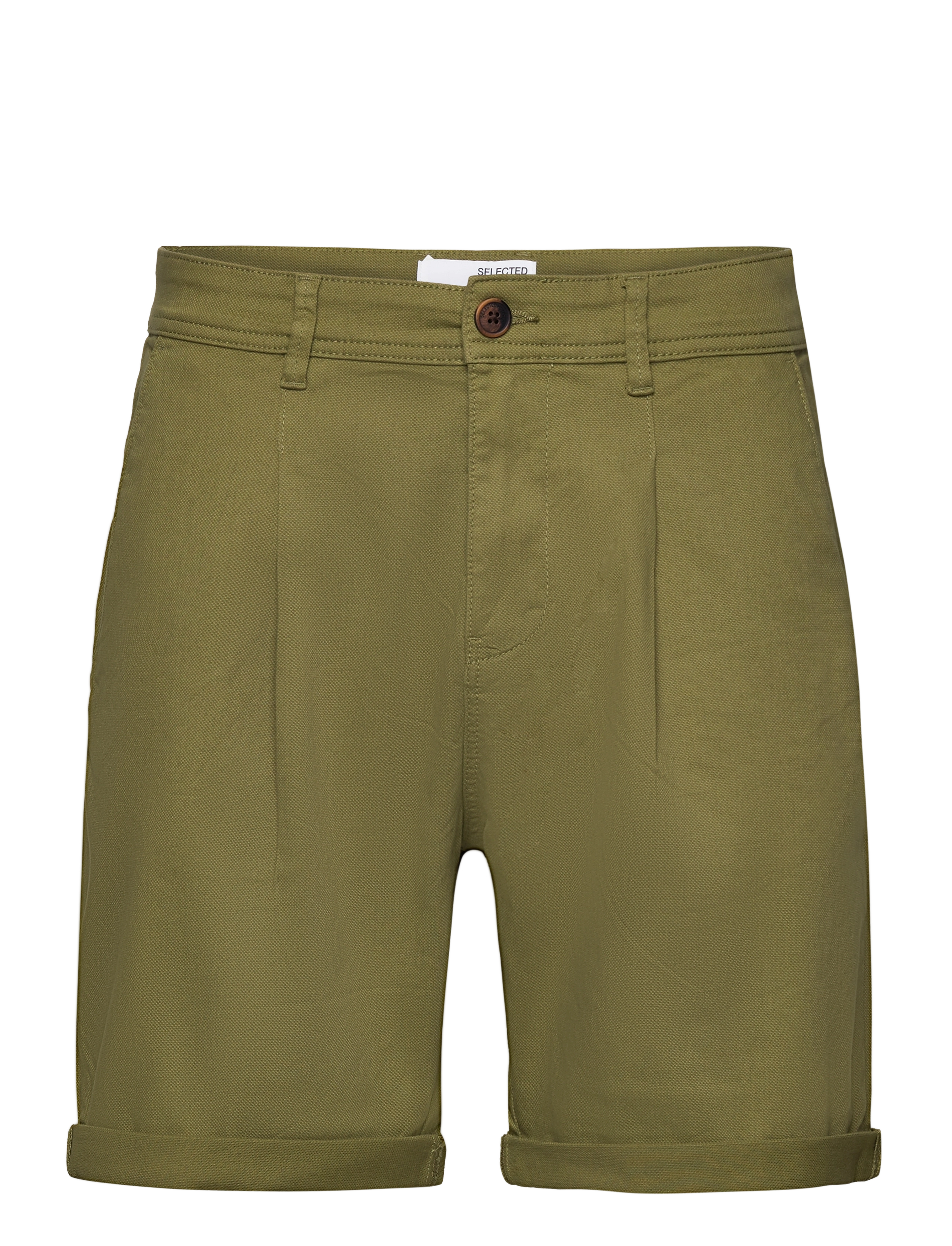 Selected SLHCOMFORT-GABRIEL SHORTS W - Shorts - OLIVE BRANCH / green