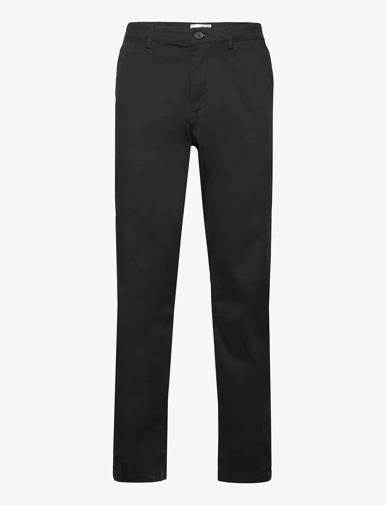 Selected - SLH175-SLIM NEW MILES FLEX PANT NOOS - chino püksid - black - 0