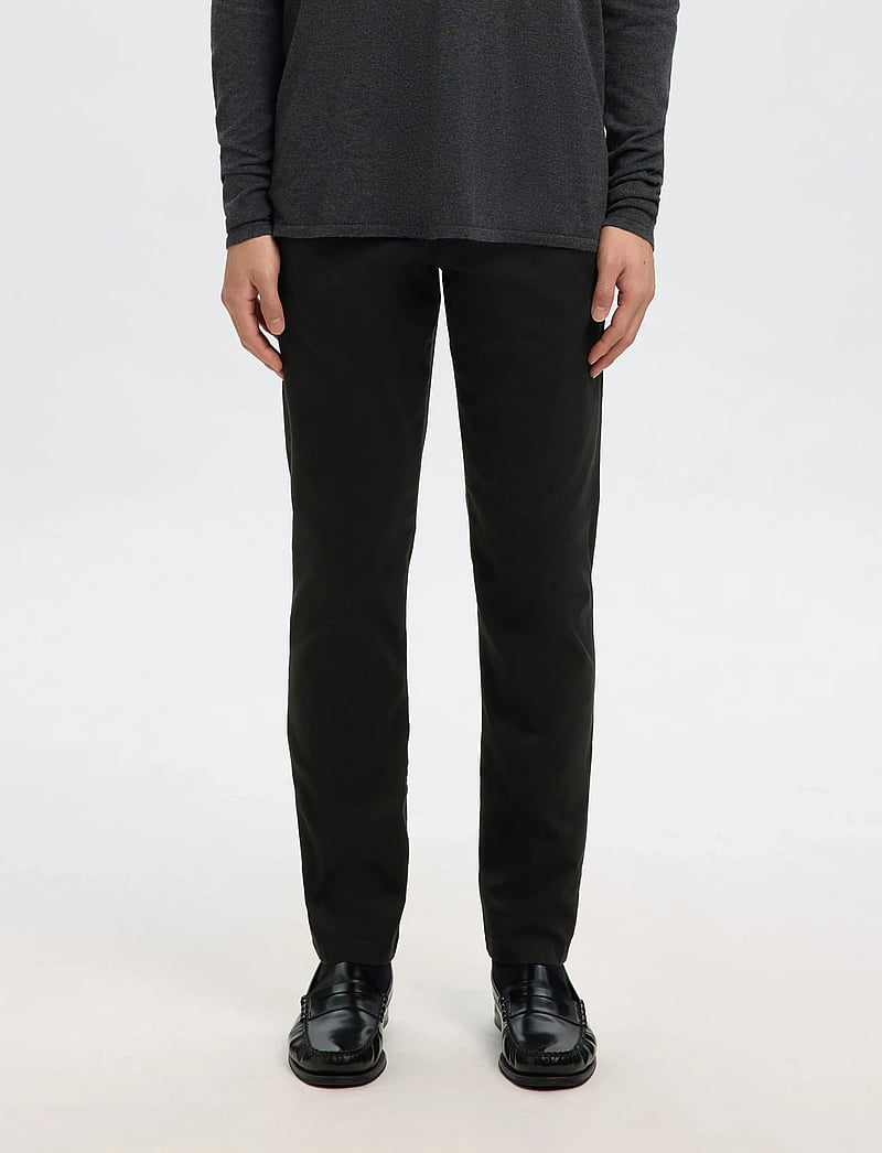 Selected - SLH175-SLIM NEW MILES FLEX PANT NOOS - chino püksid - black - 2