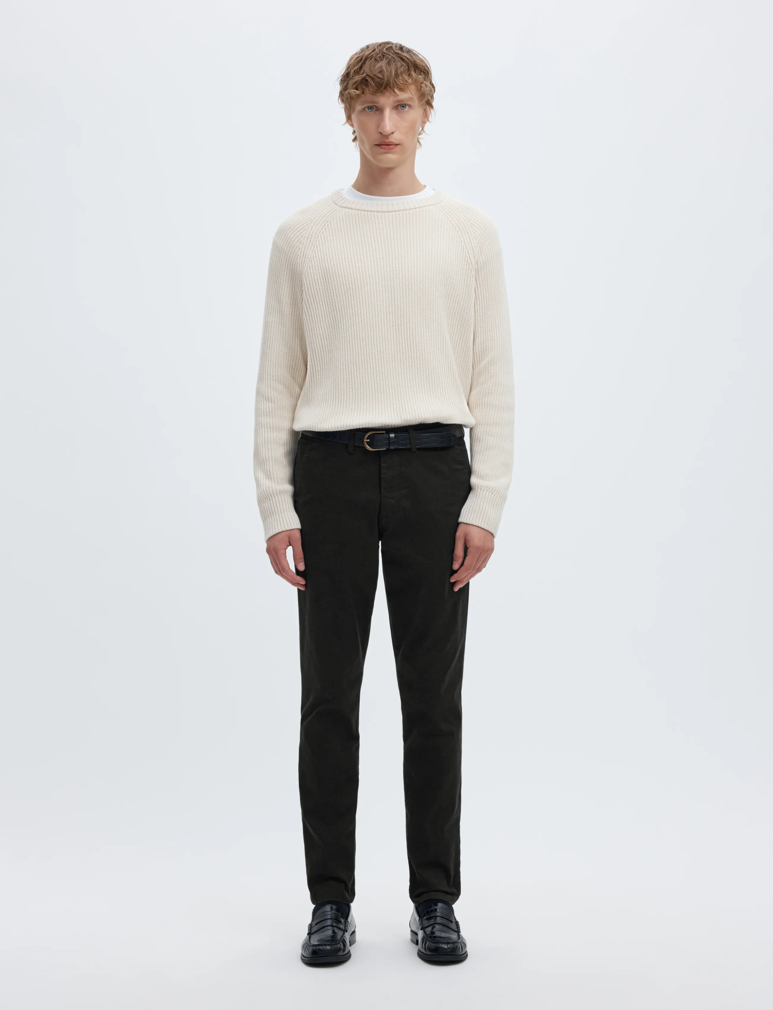 Selected - SLM175-SLIM NEW MILES FLEX PANT NOOS - chino-püksid - black - 4