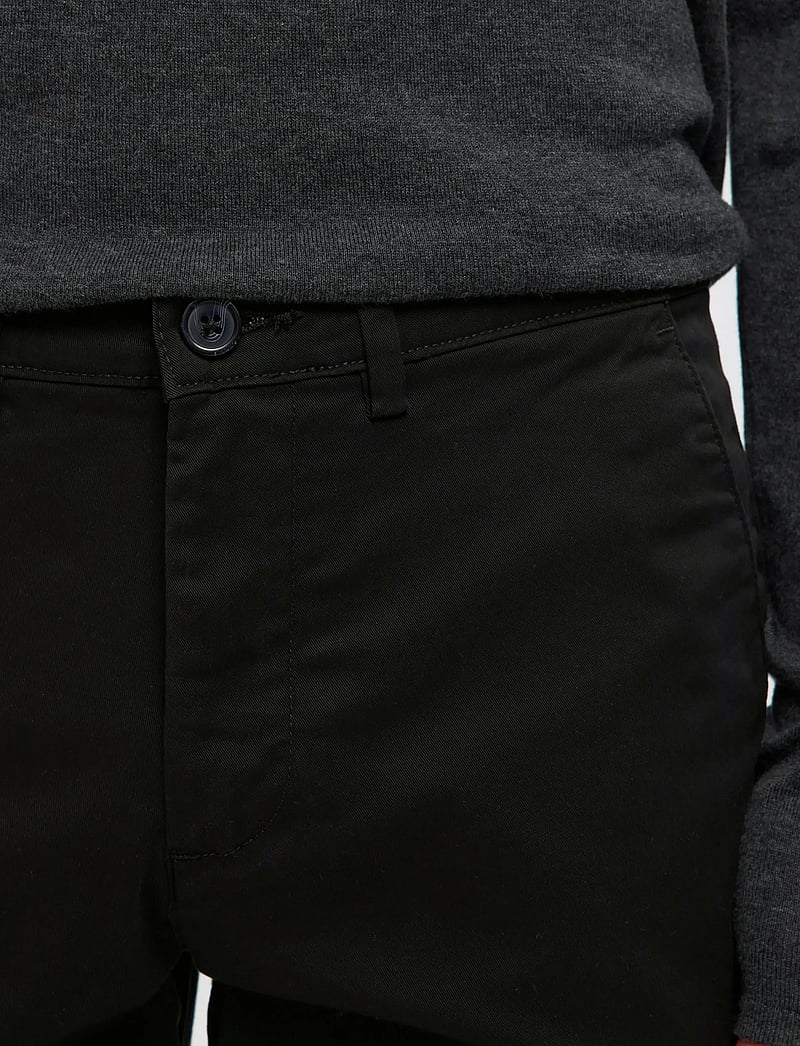 Selected - SLH175-SLIM NEW MILES FLEX PANT NOOS - chino püksid - black - 5