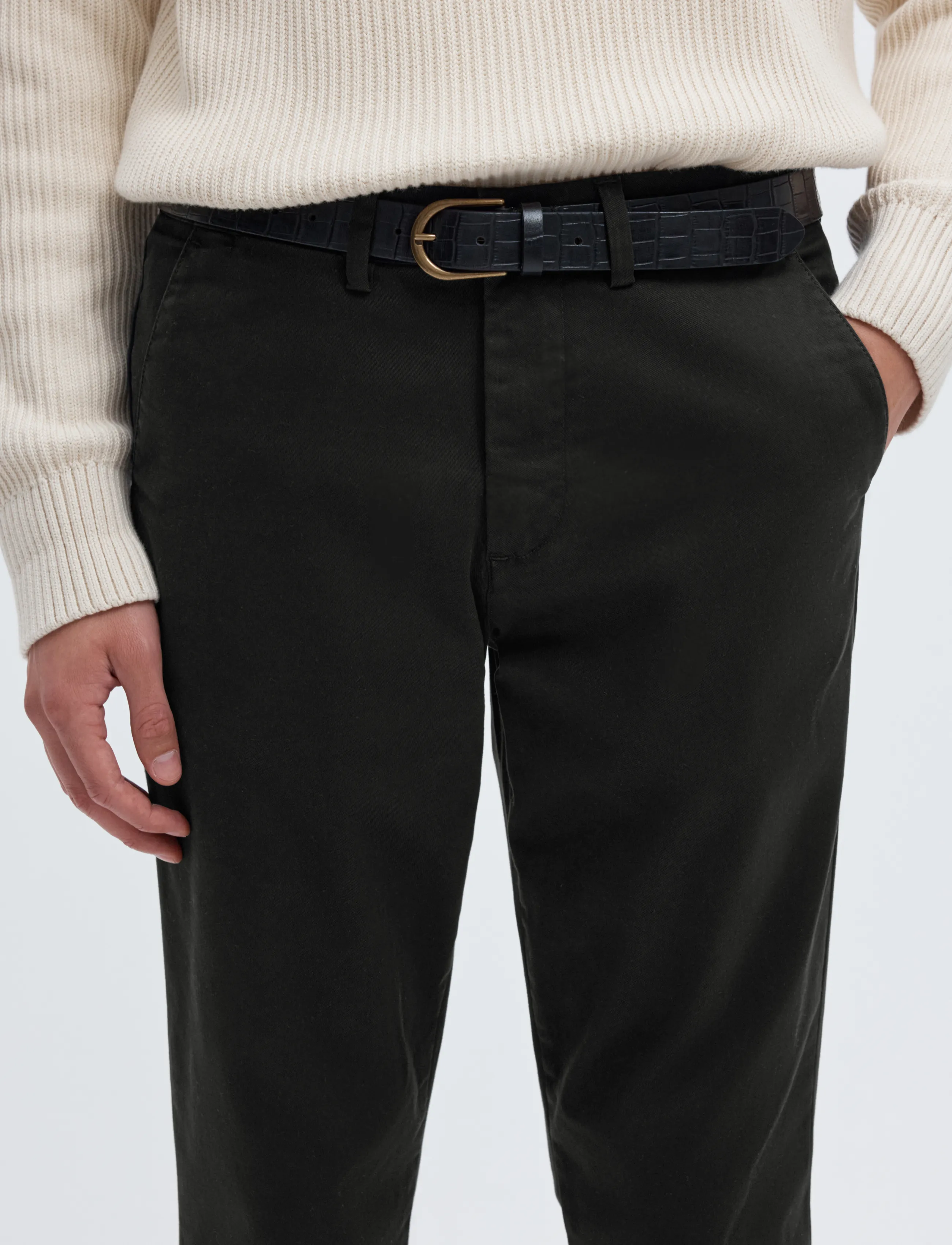 Selected - SLM175-SLIM NEW MILES FLEX PANT NOOS - chino-püksid - black - 5