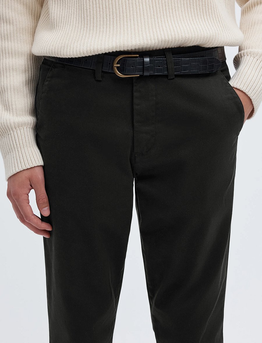 Selected - SLM175-SLIM NEW MILES FLEX PANT NOOS - chino-püksid - black - 5