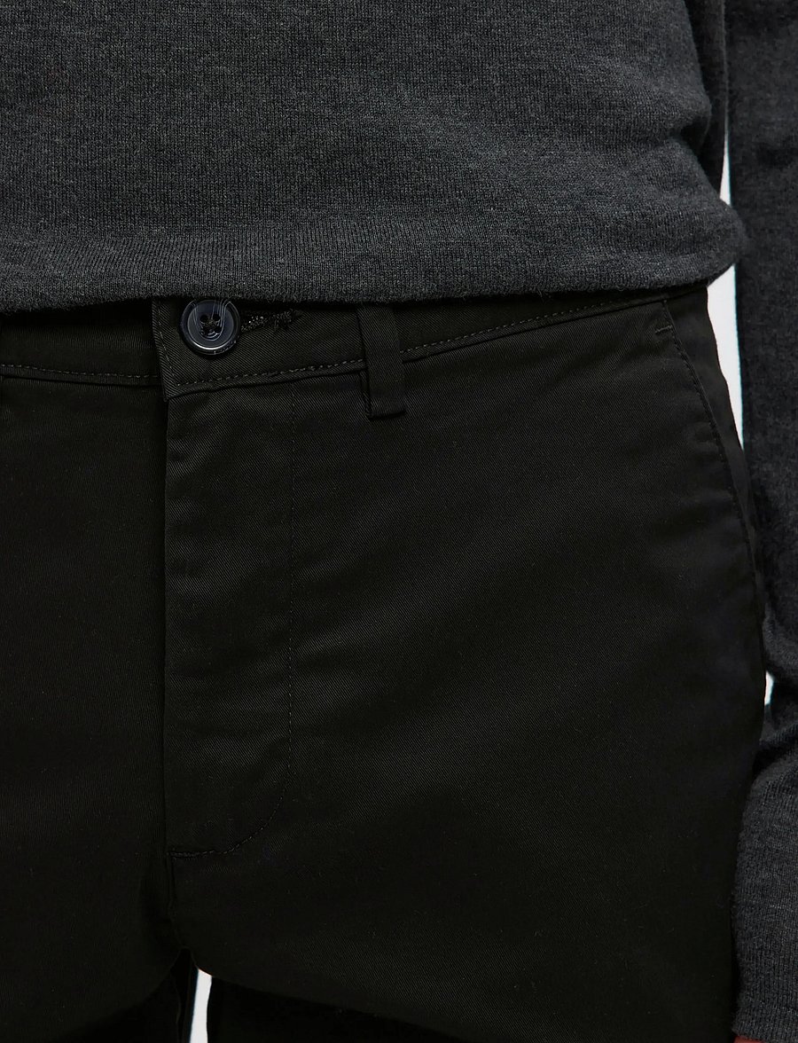Selected - SLM175-SLIM NEW MILES FLEX PANT NOOS - chinos - black - 5