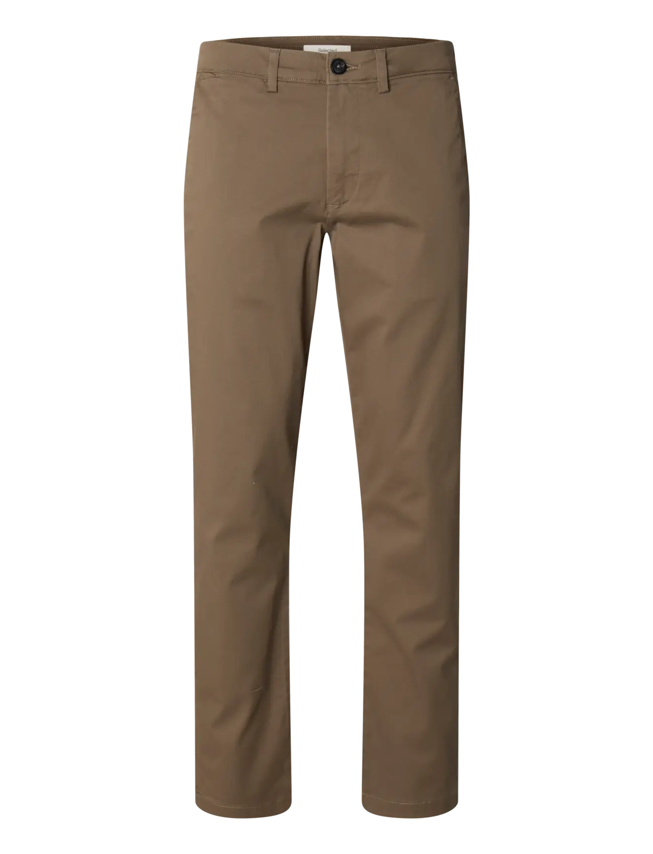 Selected SLM175-SLIM NEW MILES FLEX PANT NOOS - Chinos - CHOCOLATE CHIP / brown