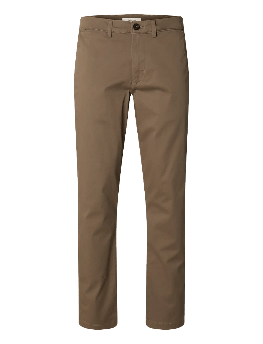 Selected - SLM175-SLIM NEW MILES FLEX PANT NOOS - chinos - chocolate chip - 1