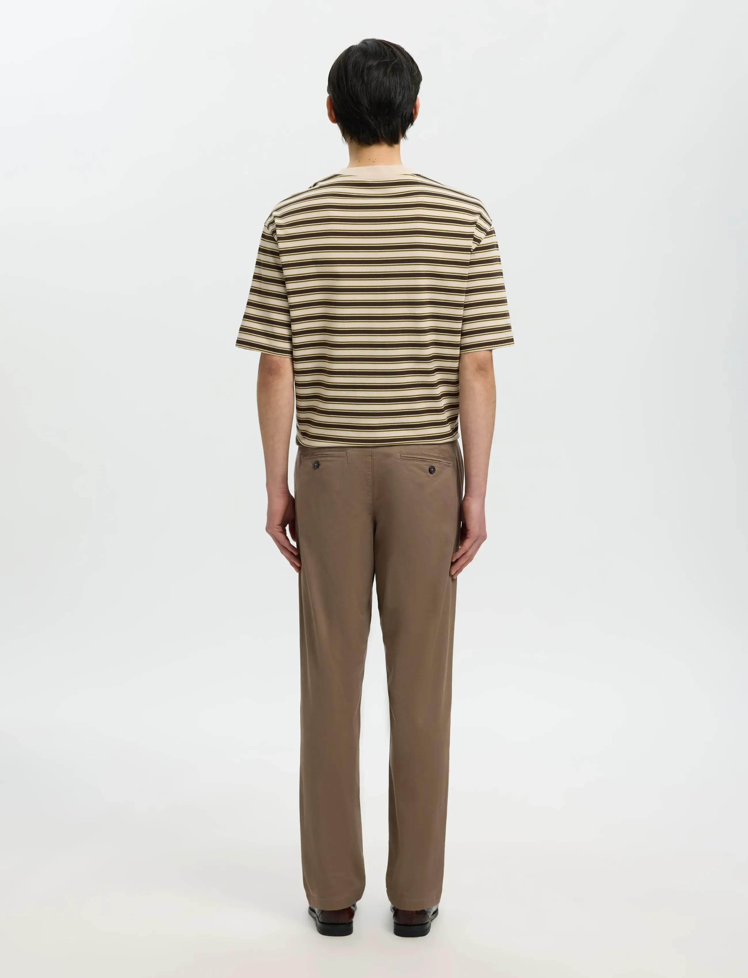 Selected - SLM175-SLIM NEW MILES FLEX PANT NOOS - chinos - chocolate chip - 2