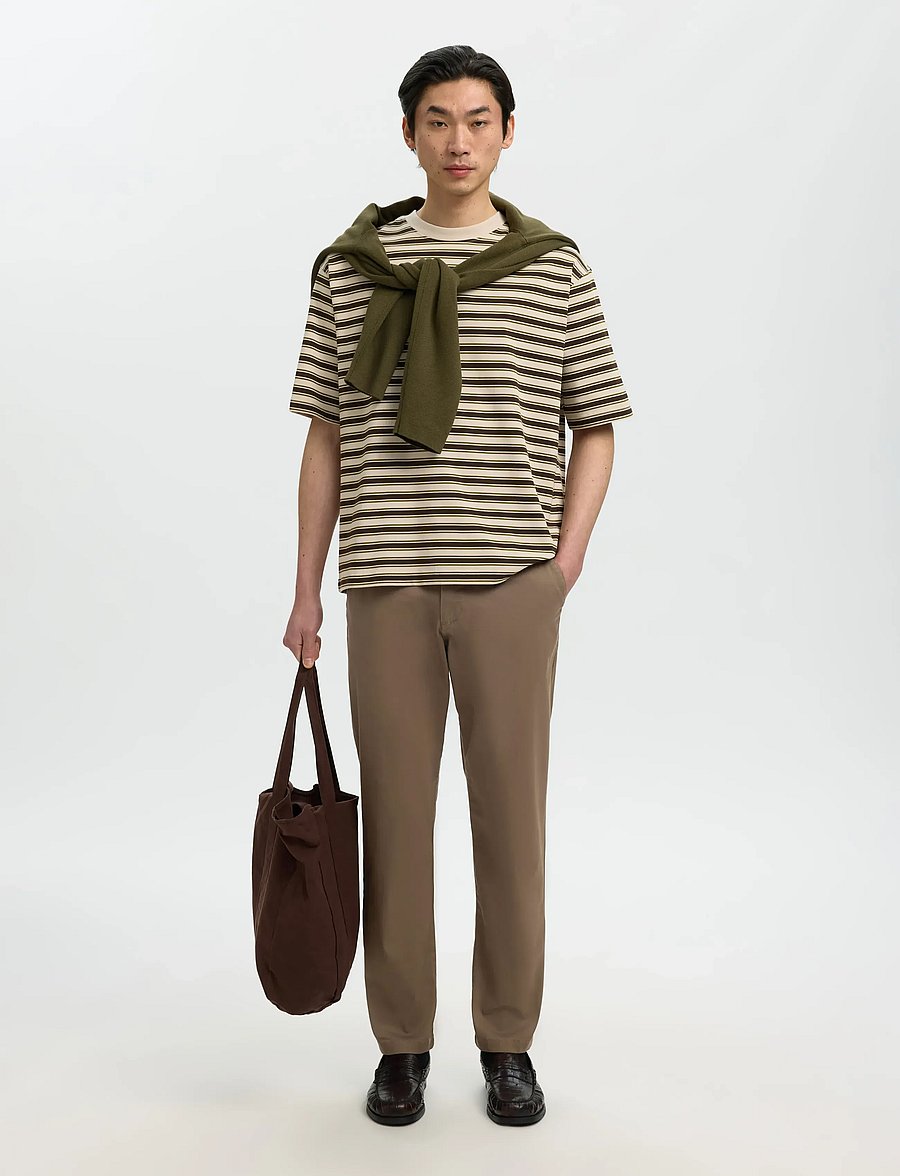 Selected - SLM175-SLIM NEW MILES FLEX PANT NOOS - chinos - chocolate chip - 3