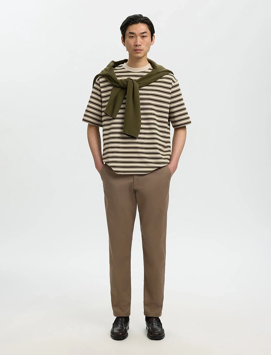 Selected - SLM175-SLIM NEW MILES FLEX PANT NOOS - chinos - chocolate chip - 5