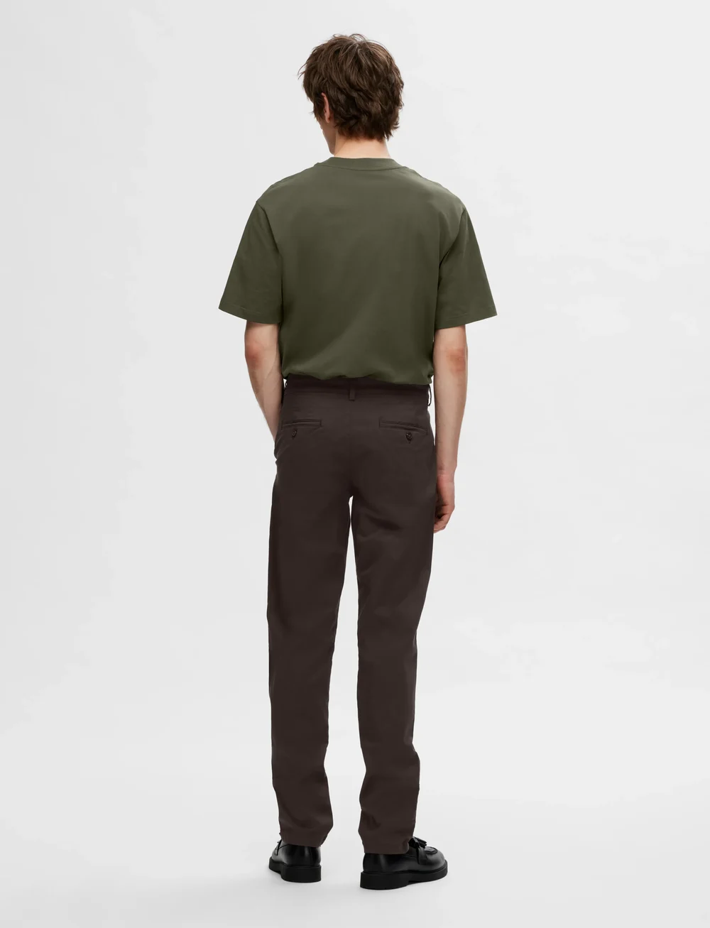Selected - SLH175-SLIM NEW MILES FLEX PANT NOOS - chinos - chocolate torte - 2