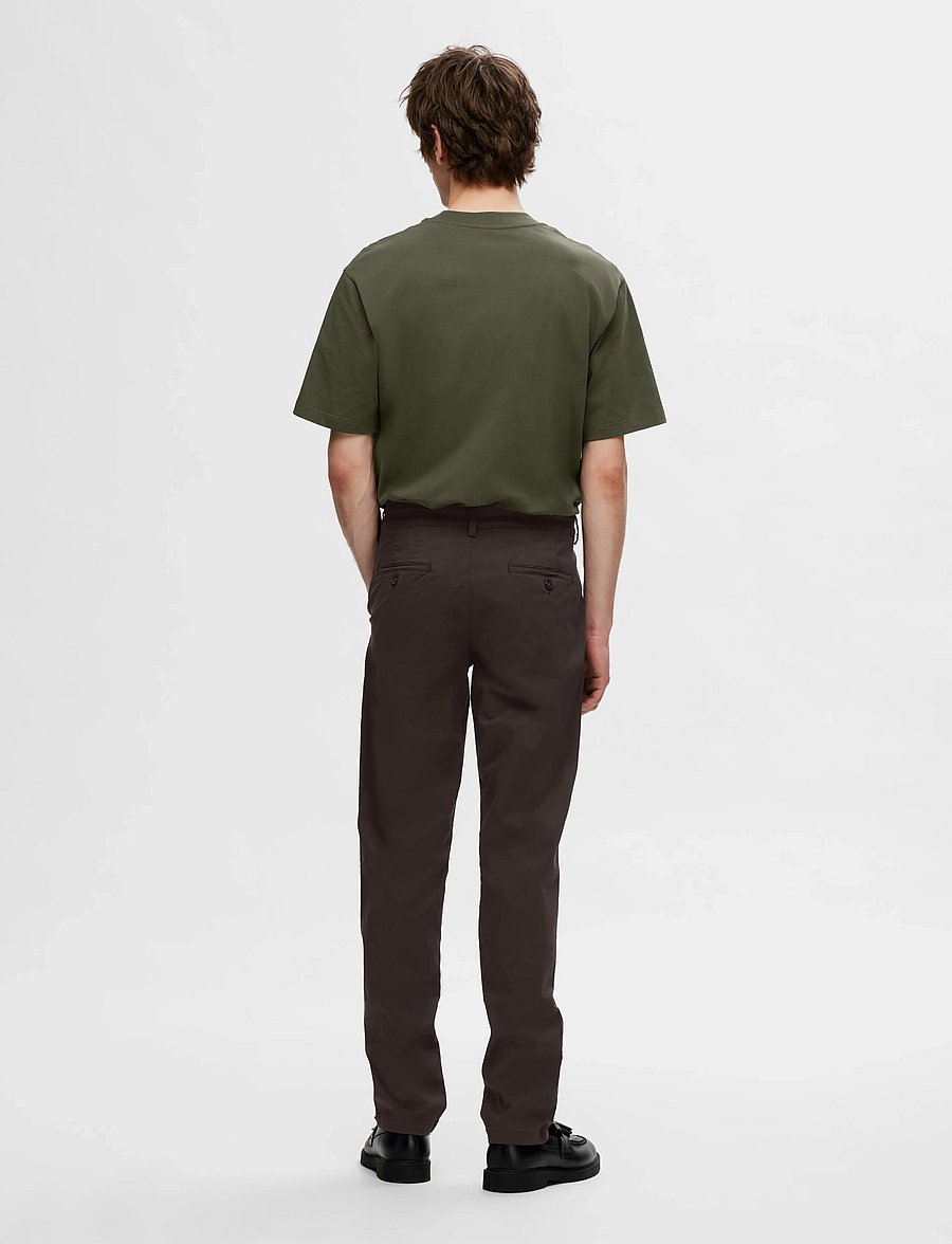 Selected - SLM175-SLIM NEW MILES FLEX PANT NOOS - chinos - chocolate torte - 2
