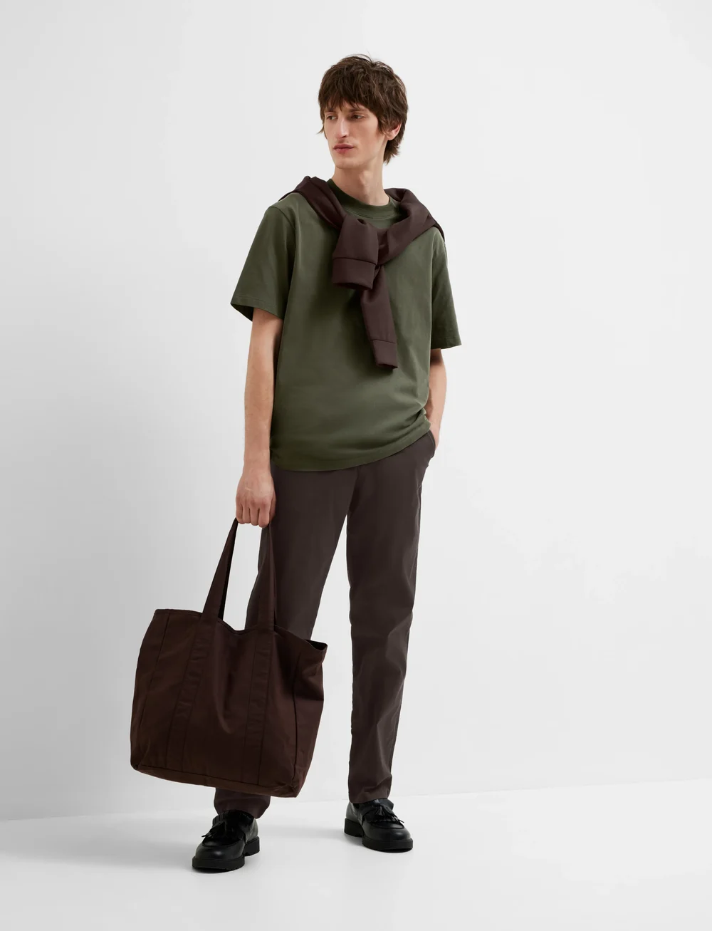 Selected - SLH175-SLIM NEW MILES FLEX PANT NOOS - chinos - chocolate torte - 4