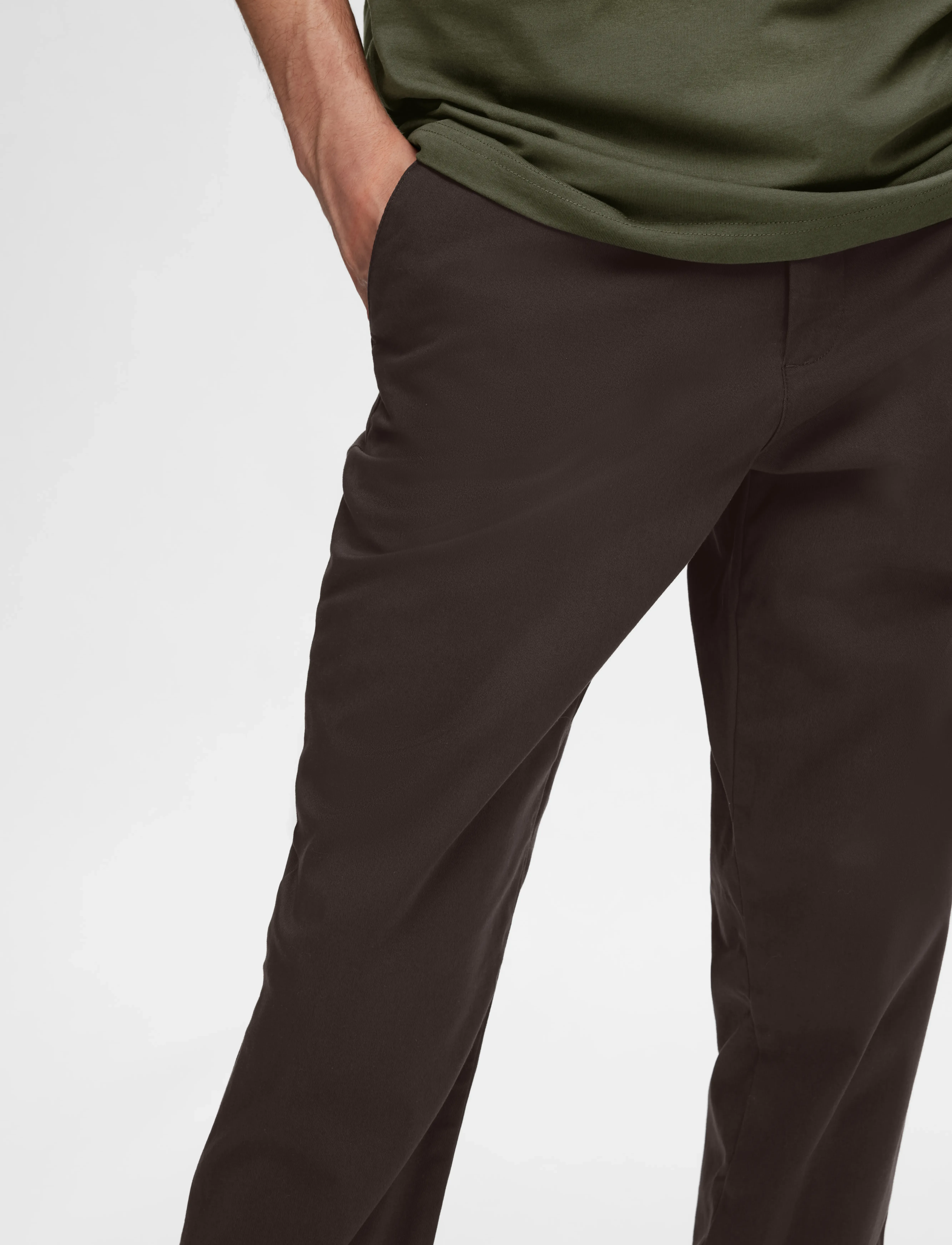 Selected - SLM175-SLIM NEW MILES FLEX PANT NOOS - chinos - chocolate torte - 5