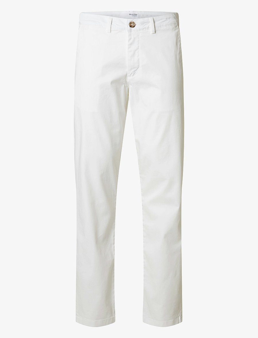 Selected - SLM175-SLIM NEW MILES FLEX PANT NOOS - chinos - cloud dancer - 1