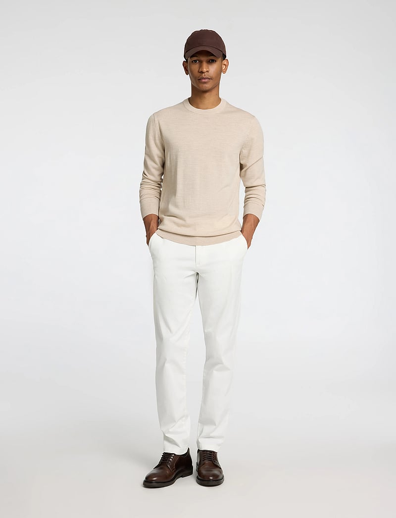 Selected - SLM175-SLIM NEW MILES FLEX PANT NOOS - chinos - cloud dancer - 0