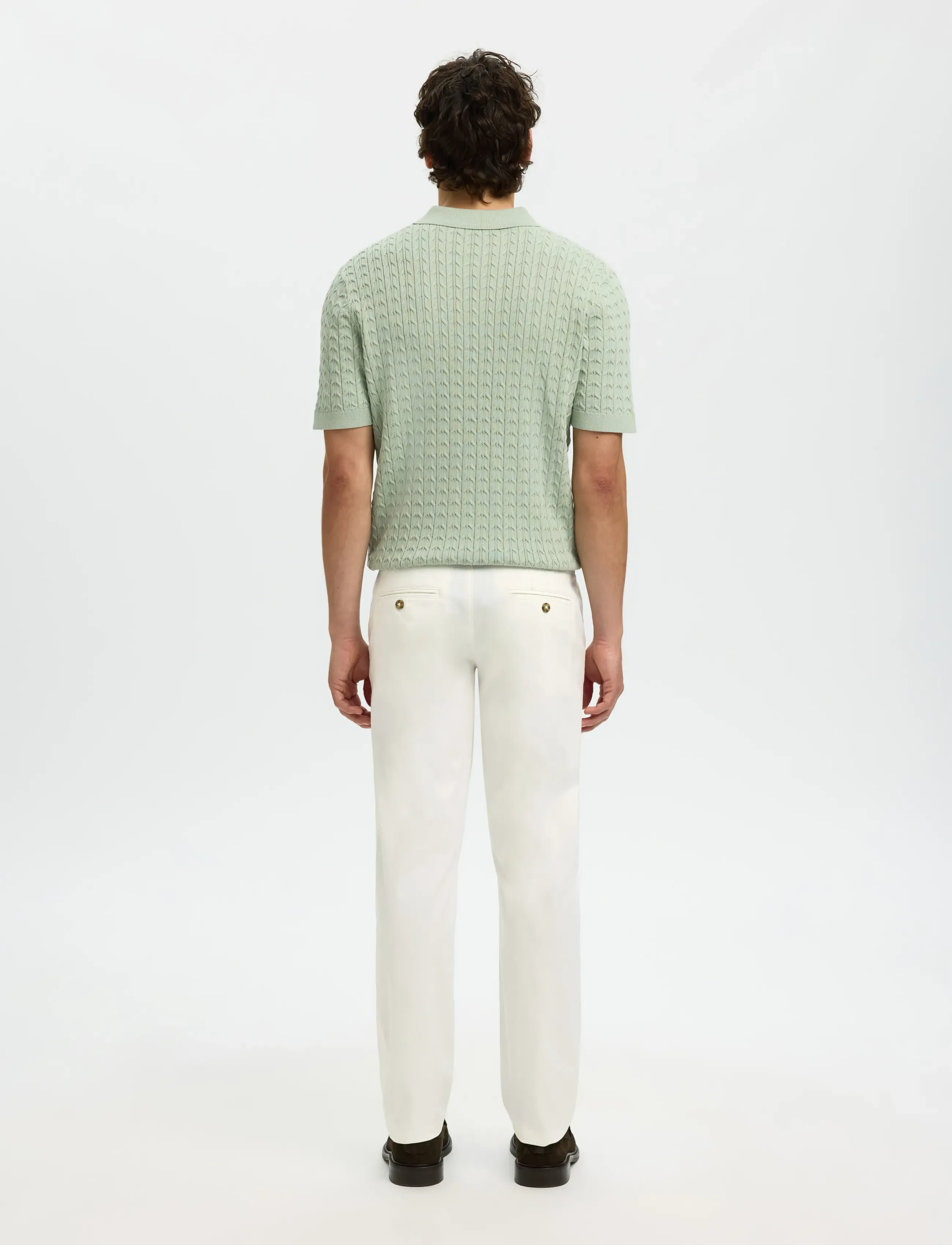 Selected - SLM175-SLIM NEW MILES FLEX PANT NOOS - chinos - cloud dancer - 2