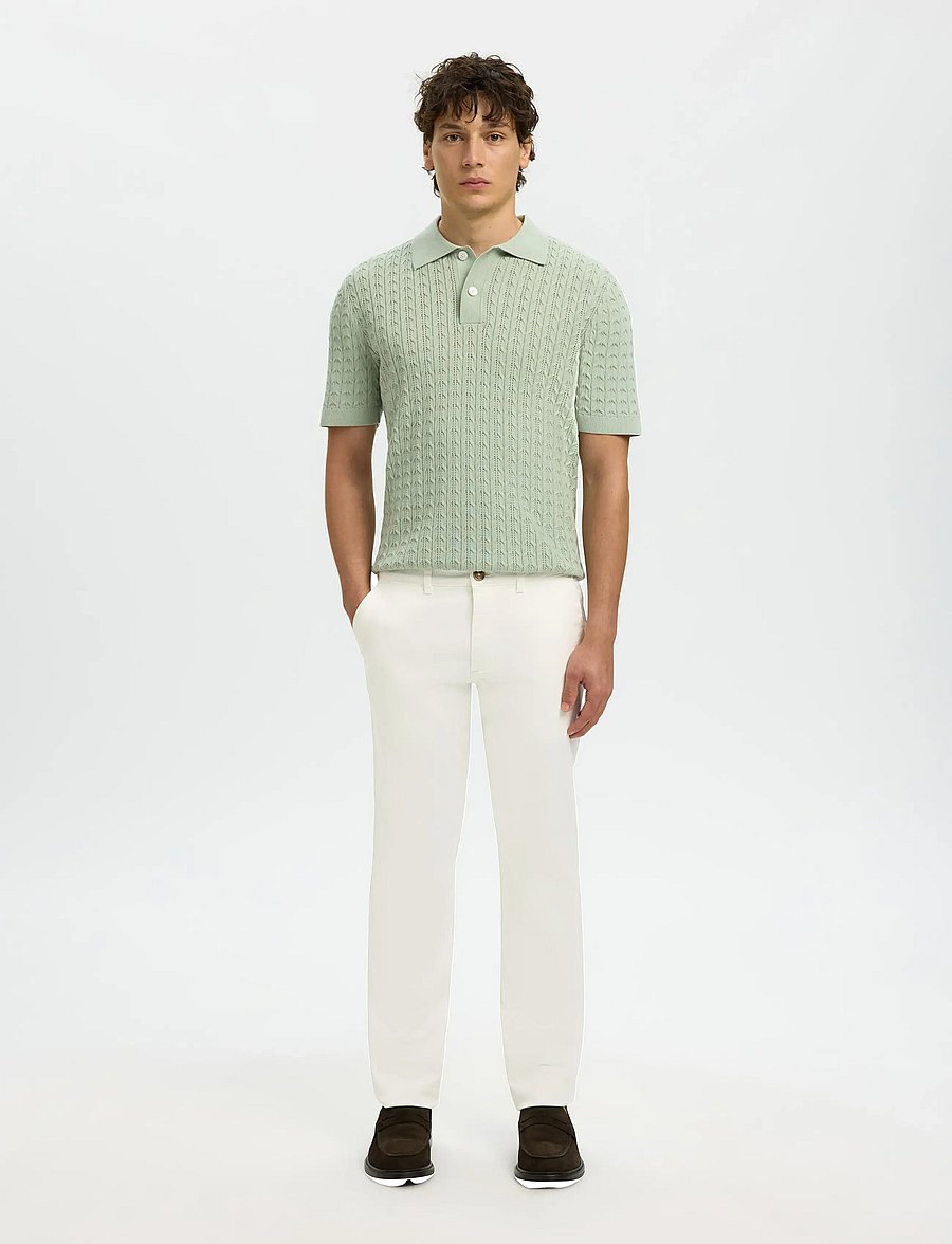 Selected - SLM175-SLIM NEW MILES FLEX PANT NOOS - chinos - cloud dancer - 3