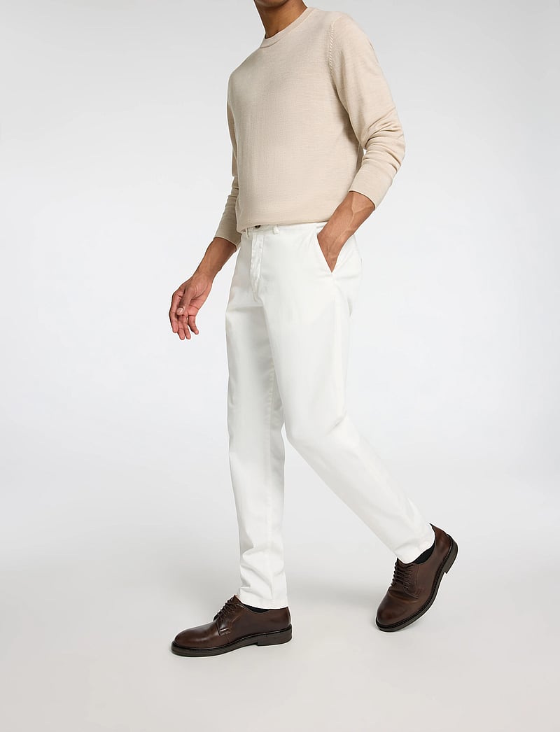 Selected - SLM175-SLIM NEW MILES FLEX PANT NOOS - chinos - cloud dancer - 4