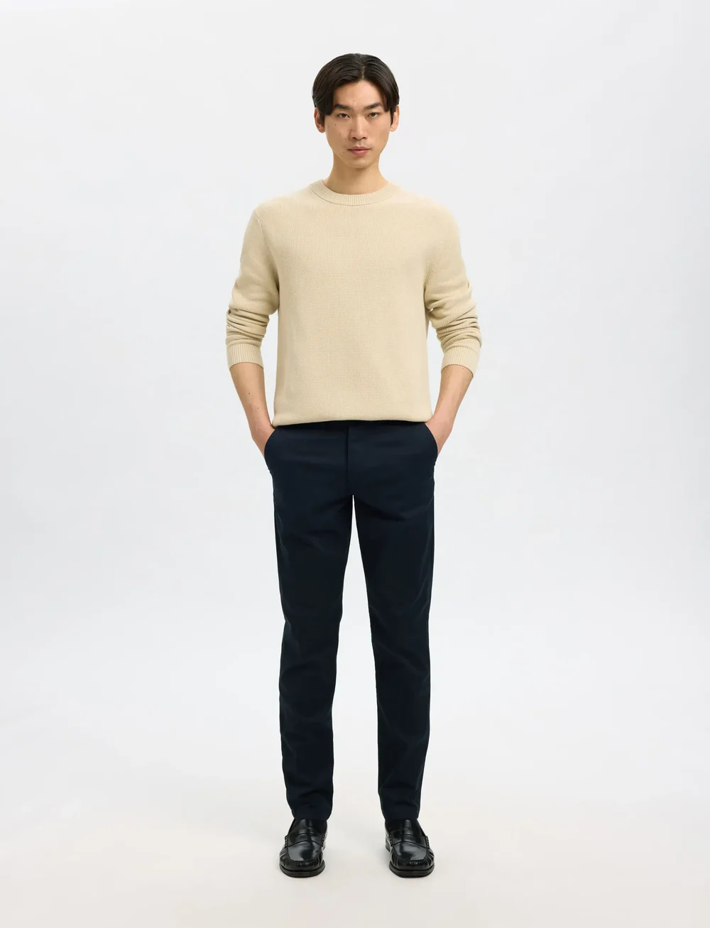 Selected - SLH175-SLIM NEW MILES FLEX PANT NOOS - chinos - dark sapphire - 4