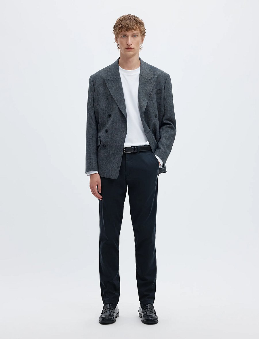 Selected - SLM175-SLIM NEW MILES FLEX PANT NOOS - chino-püksid - dark sapphire - 5
