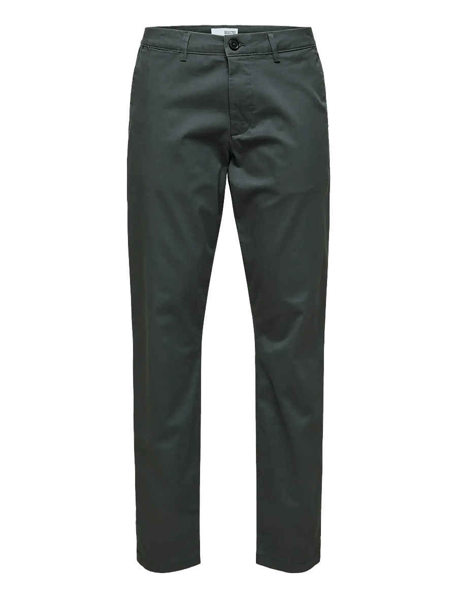 Selected - SLM175-SLIM NEW MILES FLEX PANT NOOS - chinos - dark shadow - 1