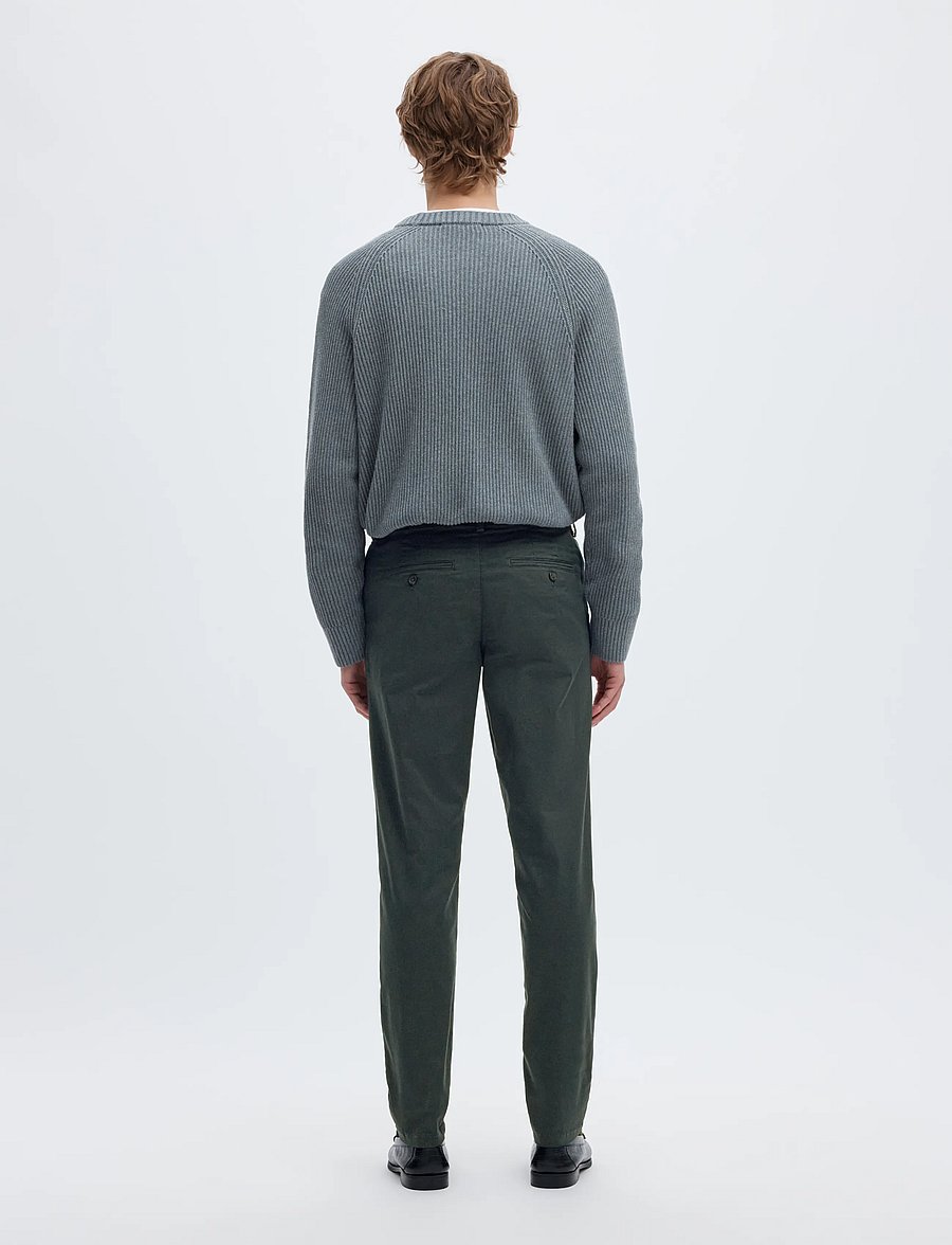 Selected - SLM175-SLIM NEW MILES FLEX PANT NOOS - chino-püksid - dark shadow - 2