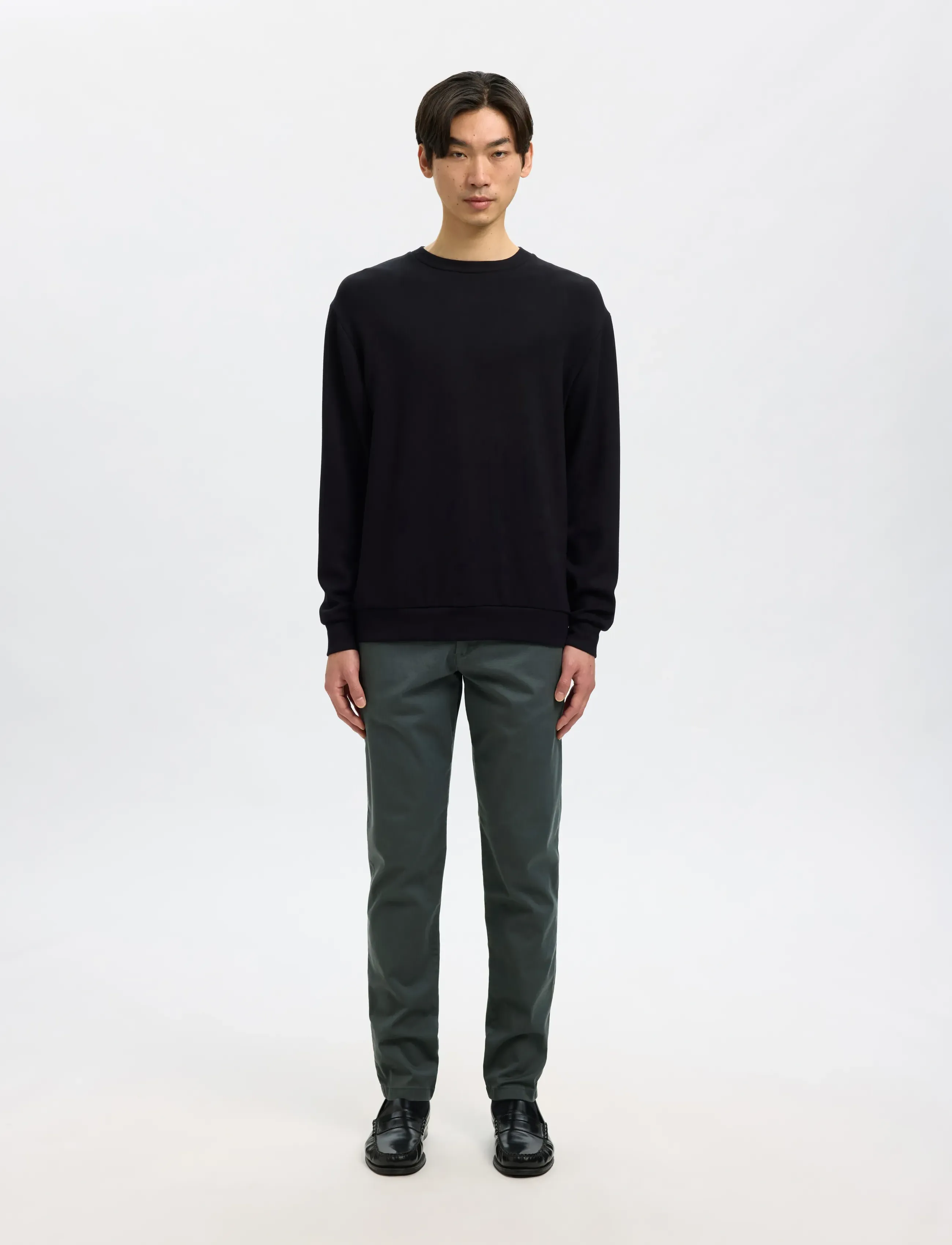 Selected - SLM175-SLIM NEW MILES FLEX PANT NOOS - chinos - dark shadow - 3