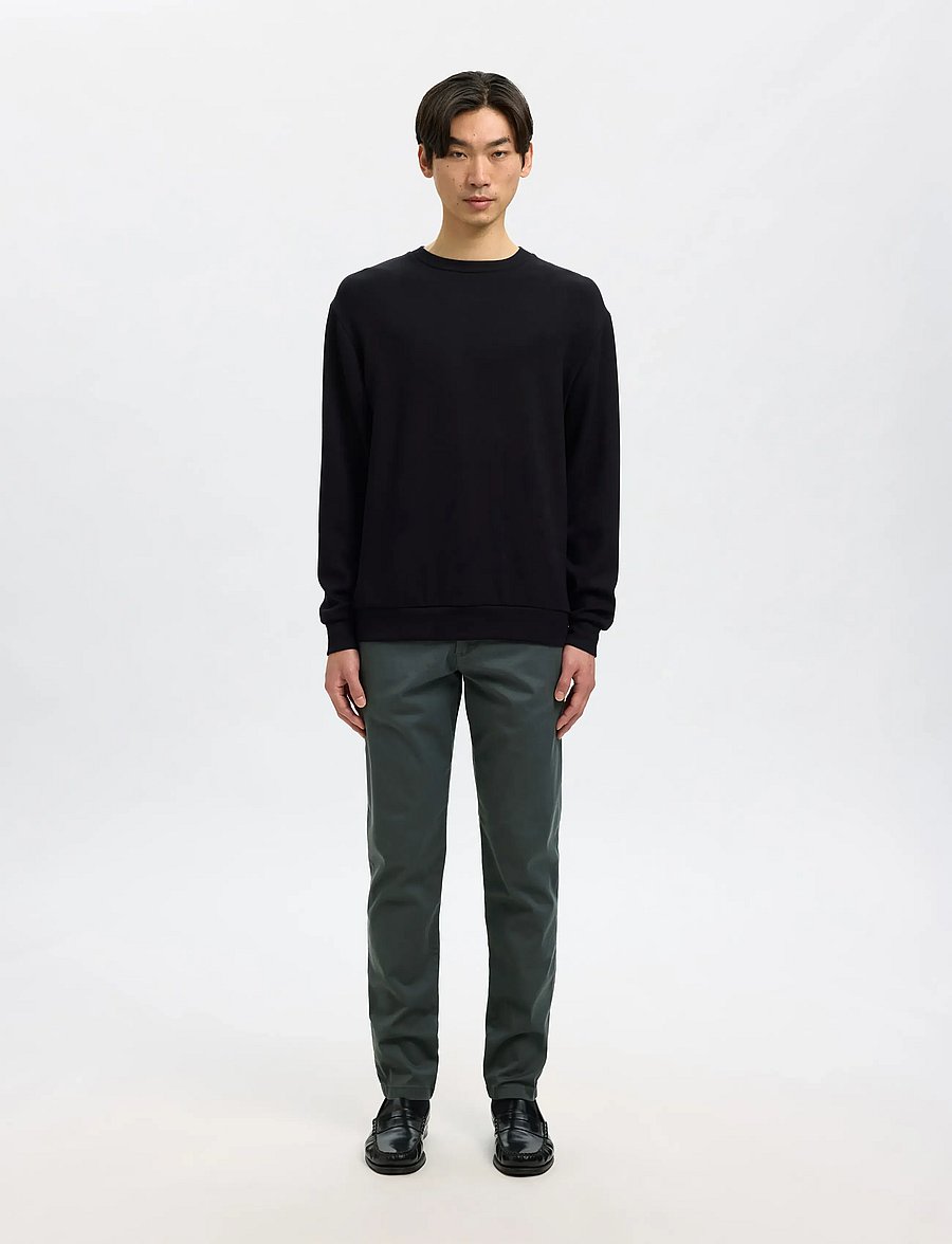 Selected - SLM175-SLIM NEW MILES FLEX PANT NOOS - chinos - dark shadow - 3