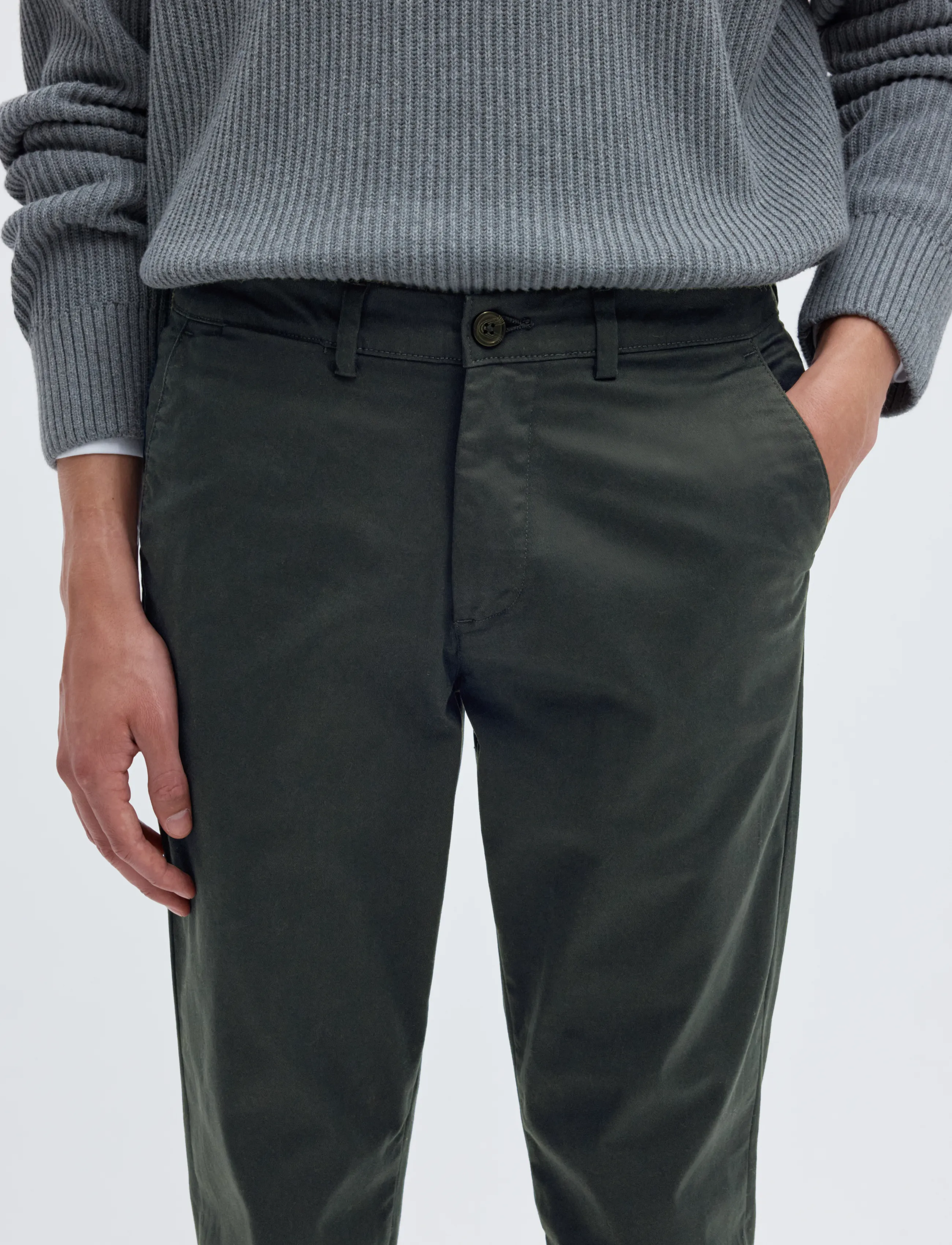 Selected - SLM175-SLIM NEW MILES FLEX PANT NOOS - chino-püksid - dark shadow - 4