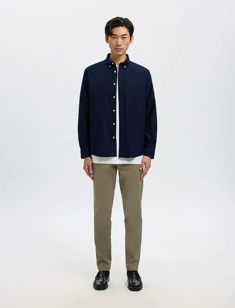 Selected - SLH175-SLIM NEW MILES FLEX PANT NOOS - chino püksid - ermine - 0