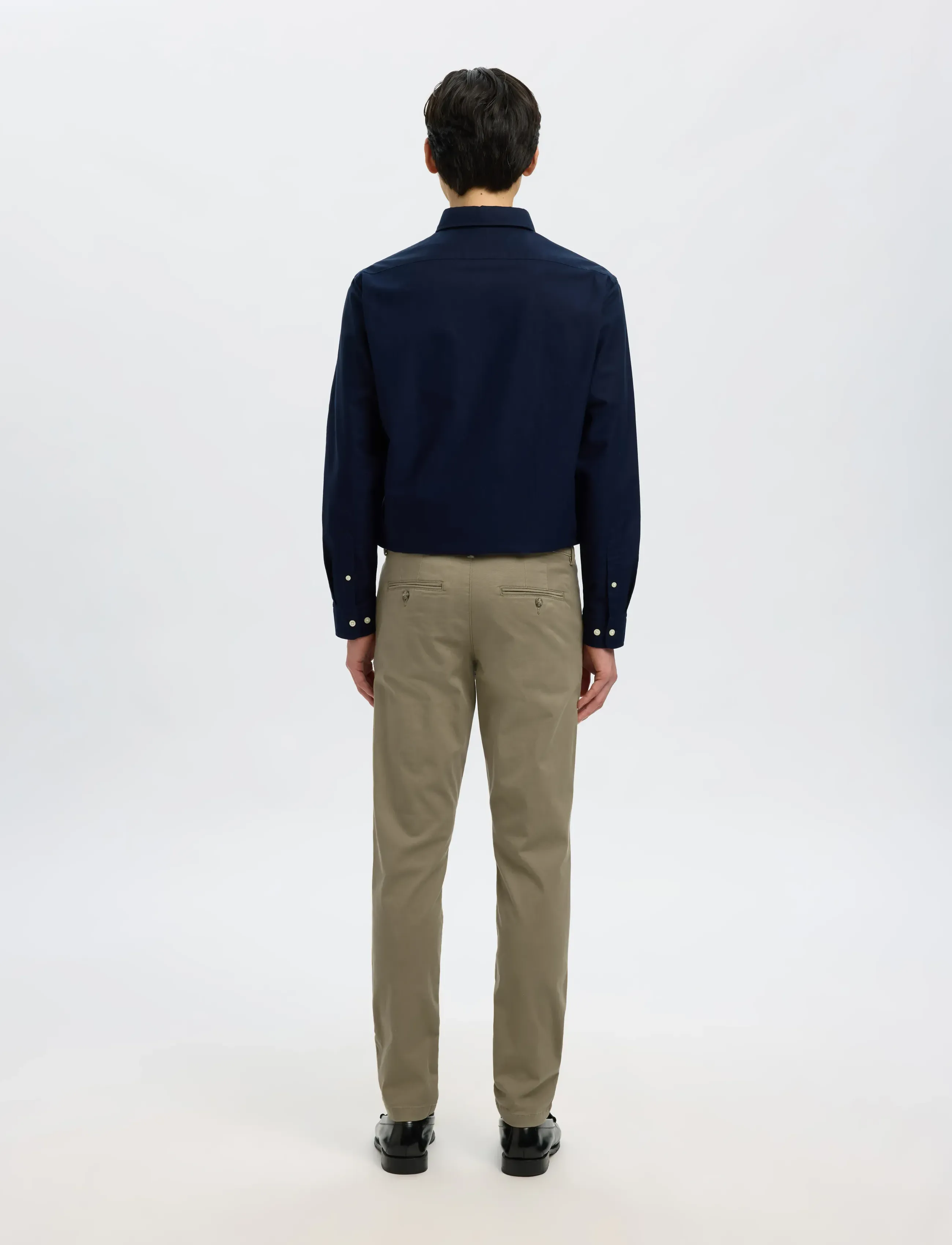 Selected - SLM175-SLIM NEW MILES FLEX PANT NOOS - chinos - ermine - 2