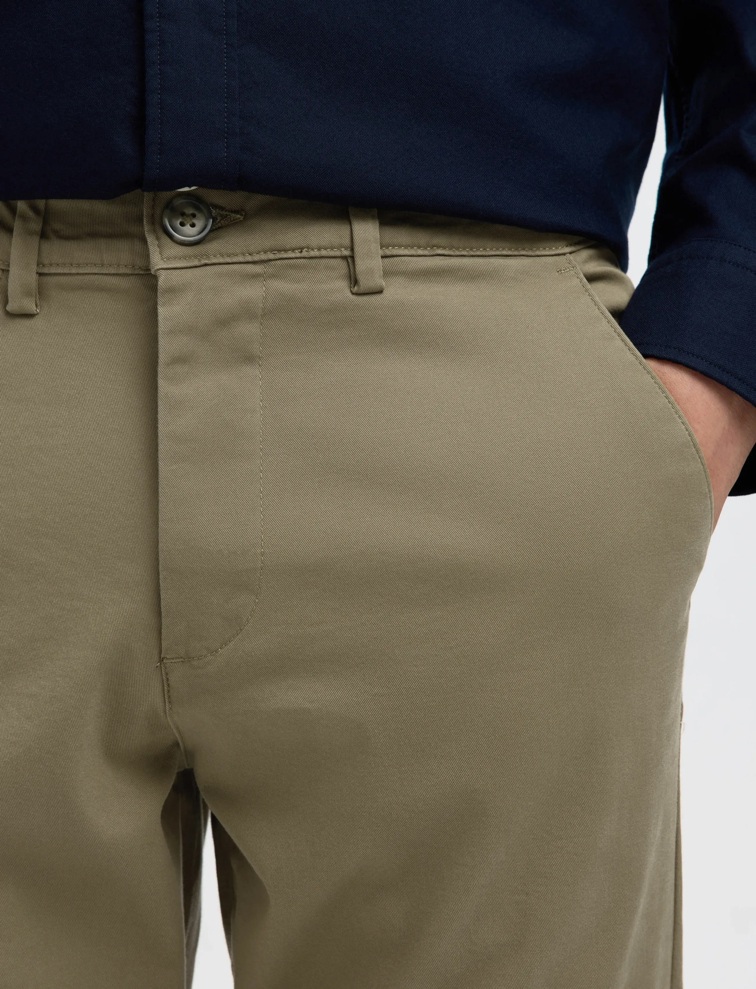 Selected - SLM175-SLIM NEW MILES FLEX PANT NOOS - chinos - ermine - 4
