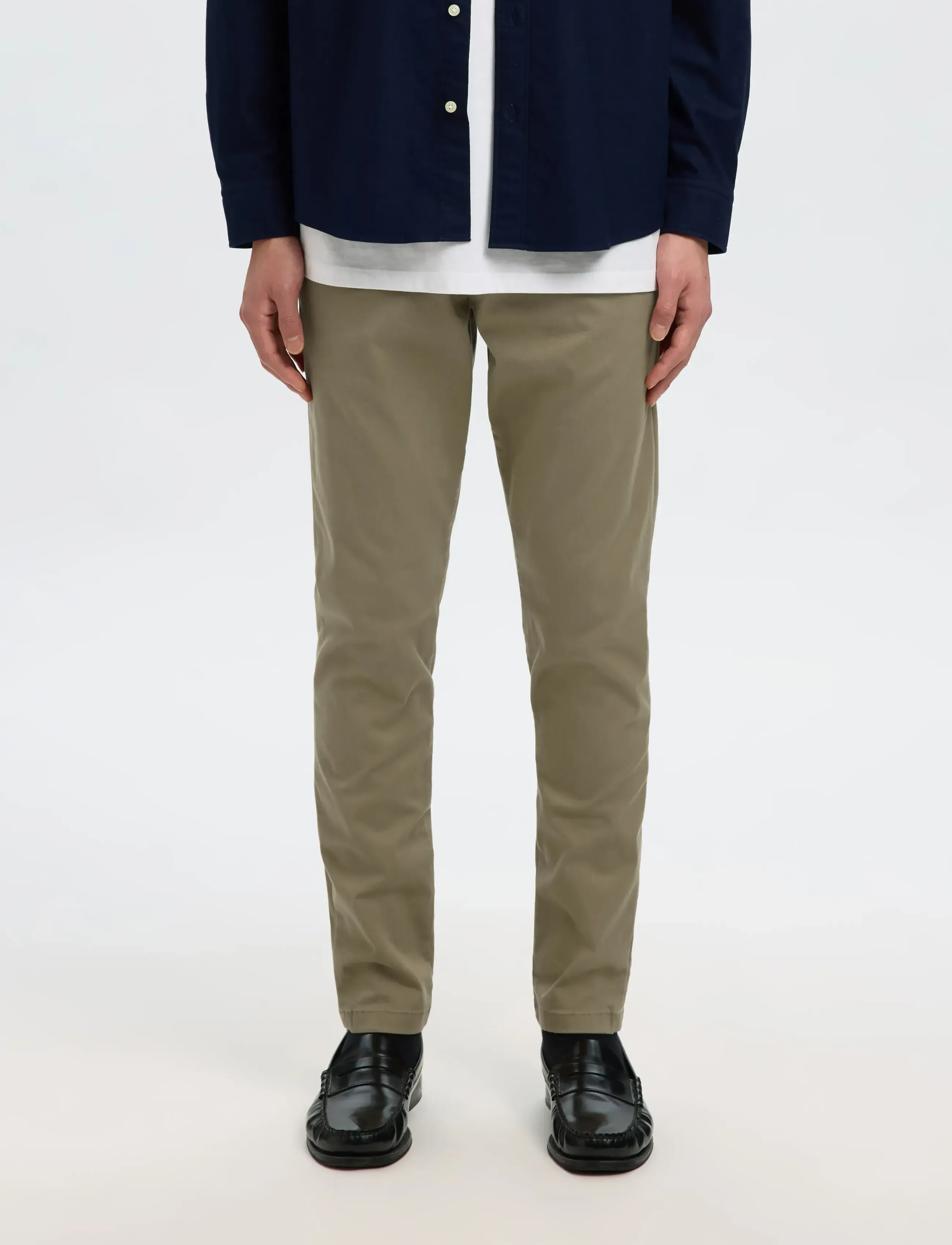 Selected - SLM175-SLIM NEW MILES FLEX PANT NOOS - chinos - ermine - 5