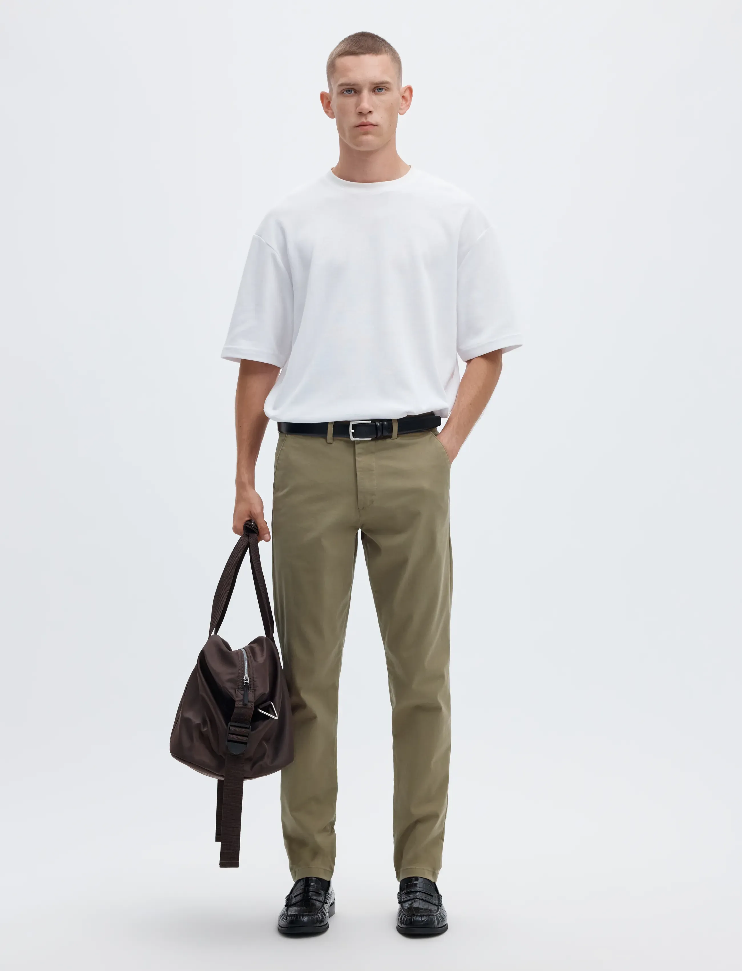 Selected - SLM175-SLIM NEW MILES FLEX PANT NOOS - chinos - ermine - 5